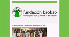 Desktop Screenshot of fundacionbaobab.com